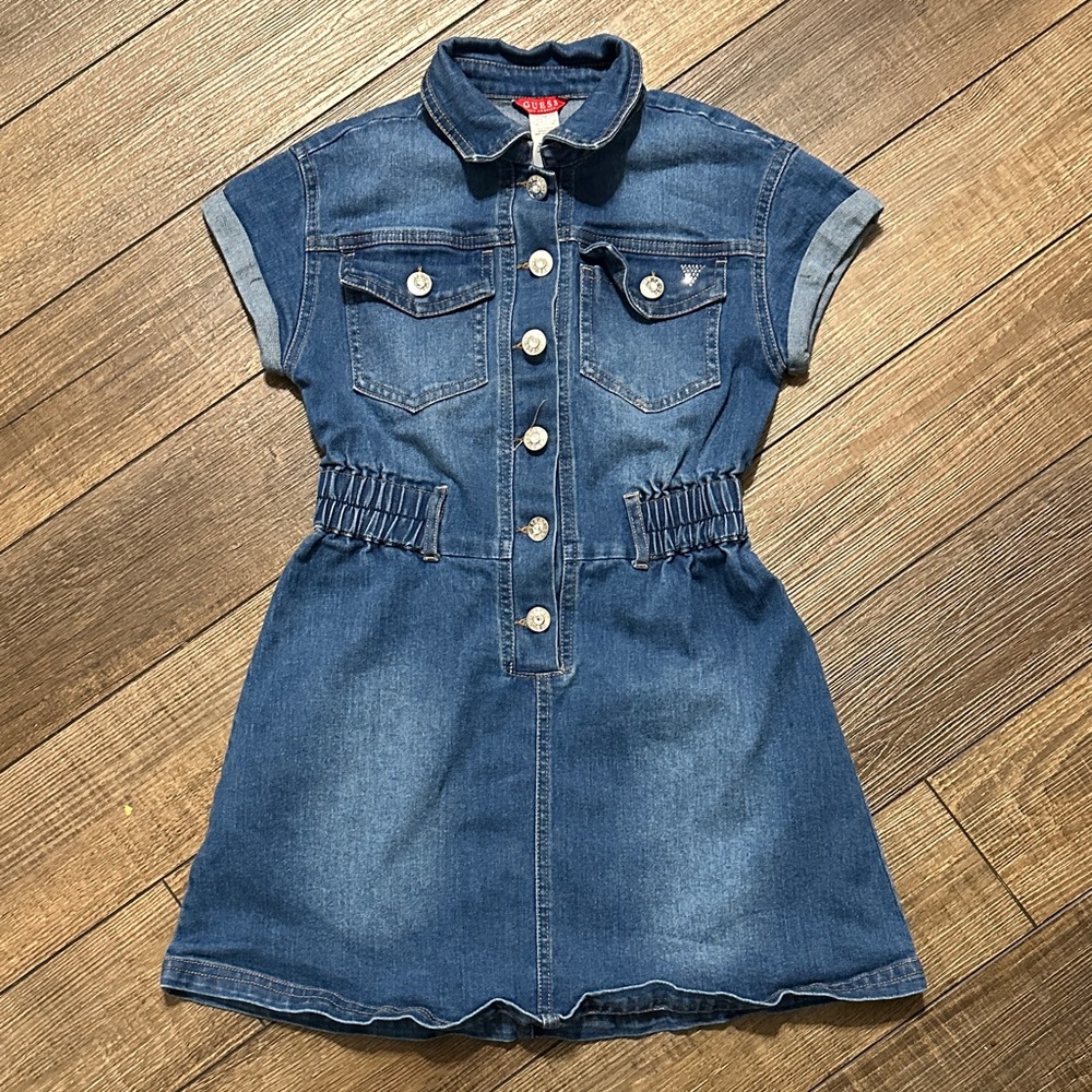 Denim Button-Up Dress